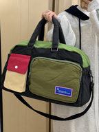 Pastel Multicolour Travel korean Duffel Bag for Women & Girls
