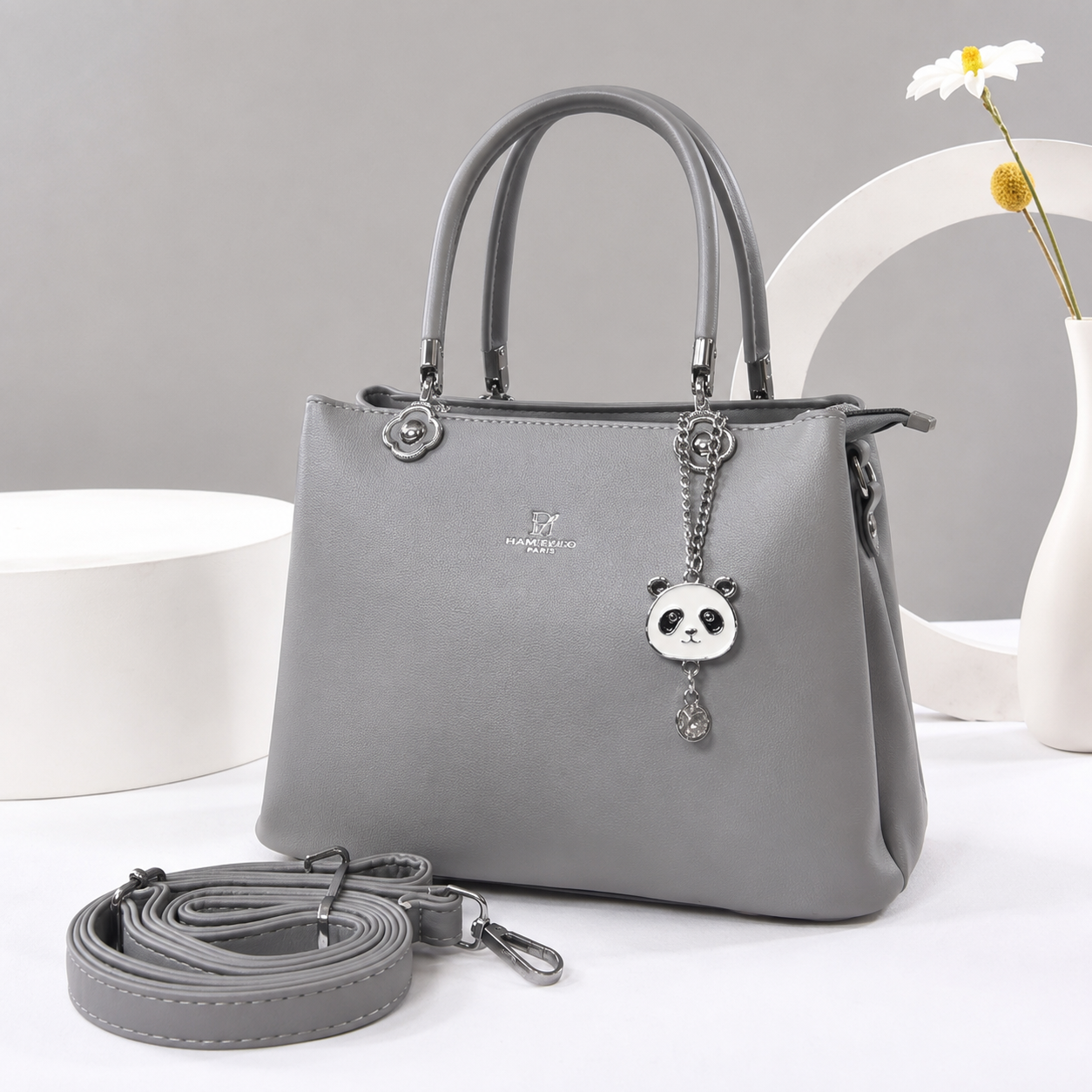 Elegant Panda Charm Handbag