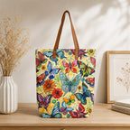 Printed Tote Bag with Long Handles for Women | 37 × 12 × 39 cm