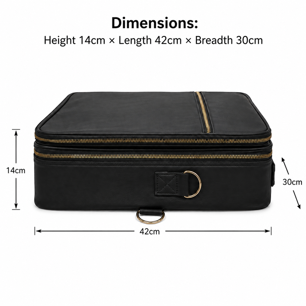 Makeup Bag Cosmetic Makeup Train Case Artist Makeup Organizer Professional Portable Storage Bag for Women Girl Waterproof EVA Adjustable Dividers Large Black
