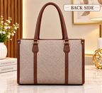 Structured Women's Tote Bag with Matching Pouch – Stylish Office & Everyday Handbag