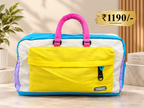 Large Colorful Travel Duffle Bag with Front Pocket – Spacious Weekender & Overnight Bag