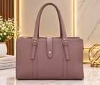 Structured Women's Tote Bag with Zip Pocket – Elegant Office & Everyday Handbag