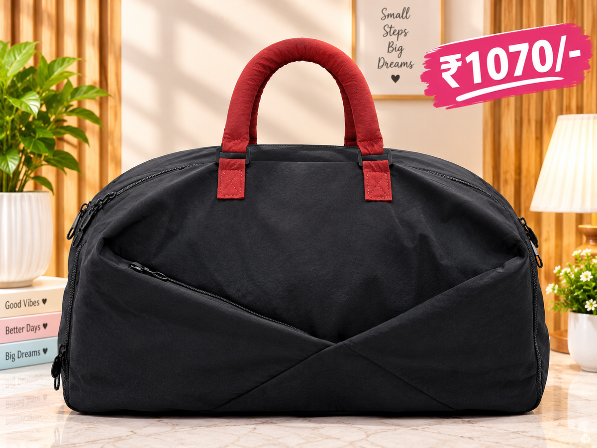 Large Travel Duffle Bag for Men & Women – Spacious Weekender & Overnight Bag