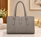 Structured Women's Tote Bag with Zip Pocket – Elegant Office & Everyday Handbag