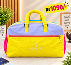 Colorful Travel Duffle Bag with Front Zipper Pocket – Spacious Weekender Bag