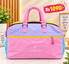 Colorful Travel Duffle Bag with Front Zipper Pocket – Spacious Weekender Bag